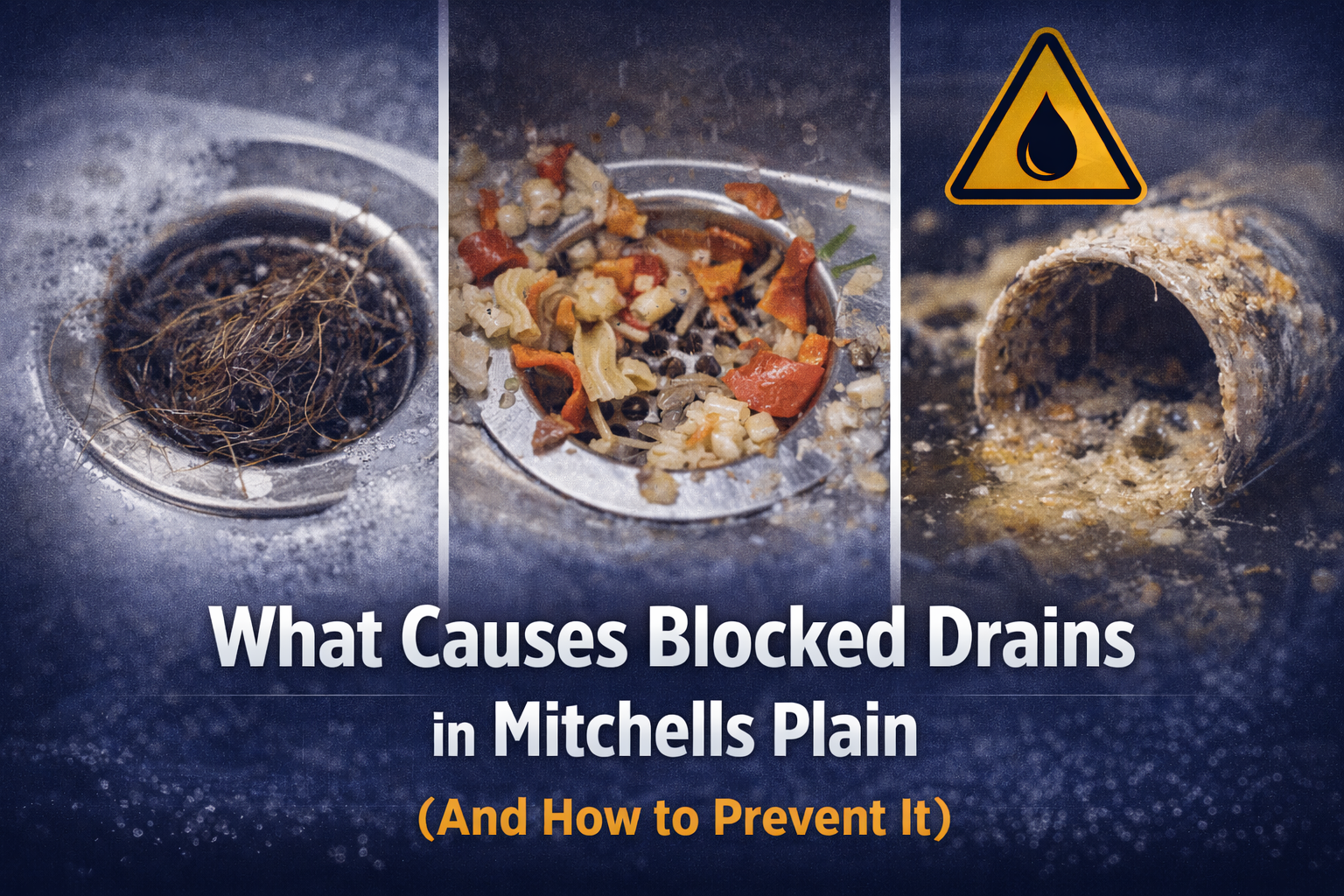 Blocked drain in Mitchells Plain causing water backup
