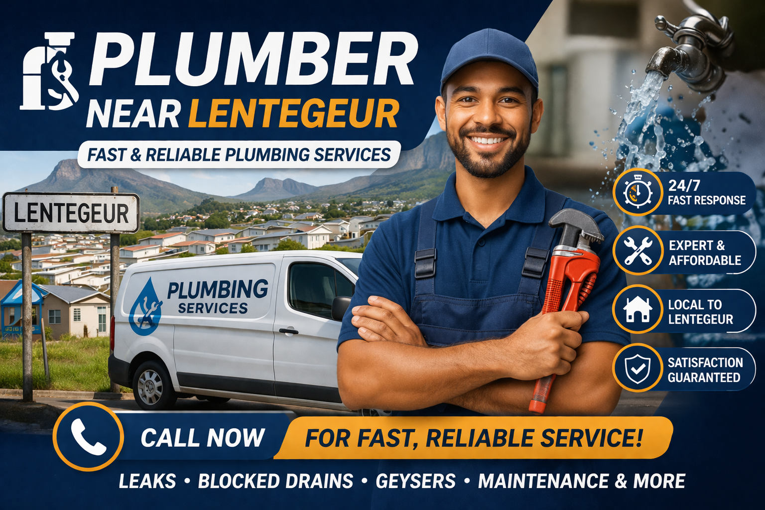 Plumber near Lentegeur fixing pipe leak