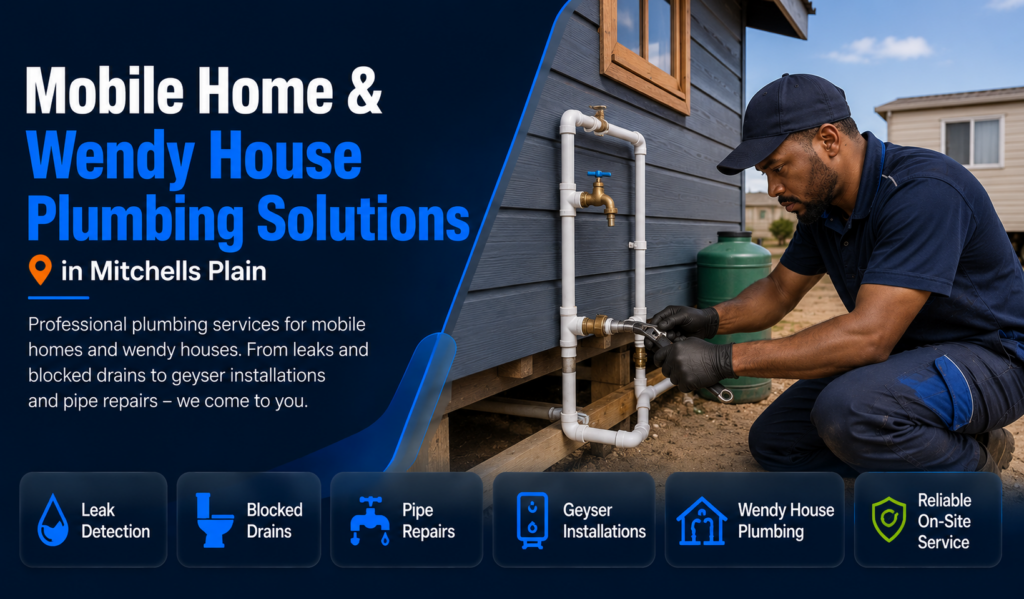 Plumbing installation for a Wendy house in Mitchells Plain