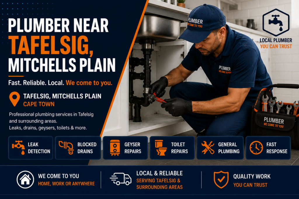 Professional plumber providing plumbing services in Tafelsig Mitchells Plain
